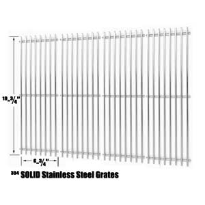 Replacement Stainless Cooking Grid For Char-Griller 2121, 2123, 2222, 2828, 3001, 3030, 3725, 4000, 5050, 5252, 3008 Gas Grill Models, Set of 4
